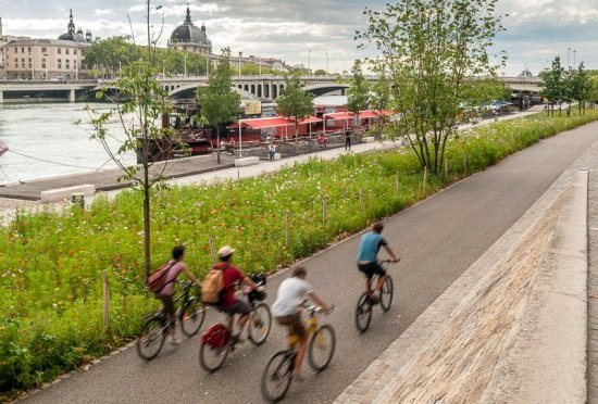 Quais du rhône, balade piétonne