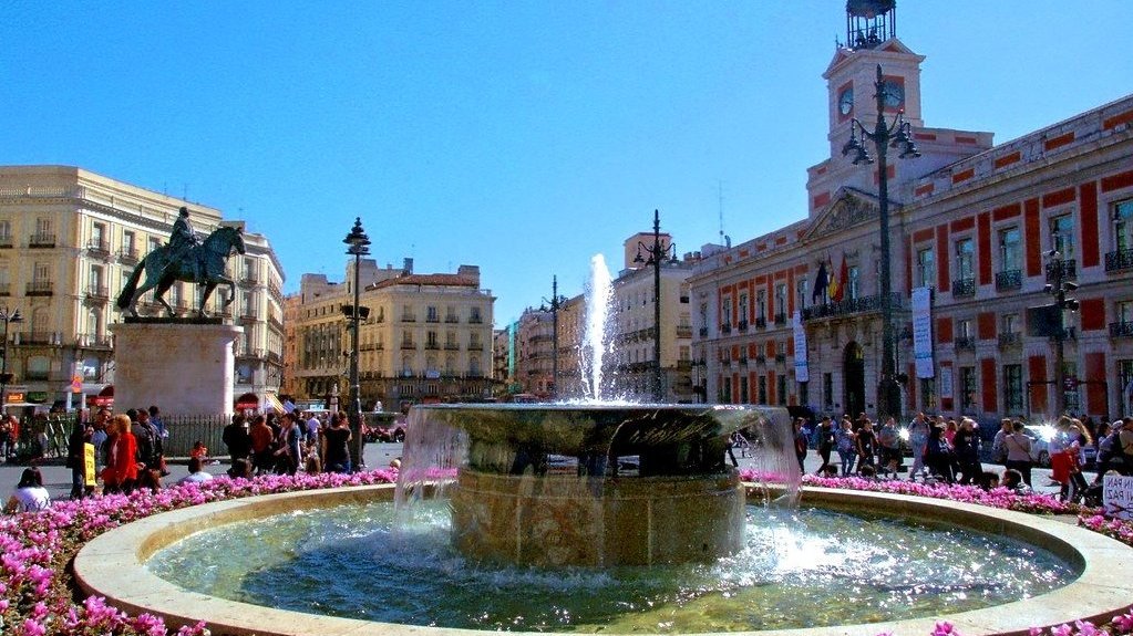 La place Puerta del Sol à Madrid