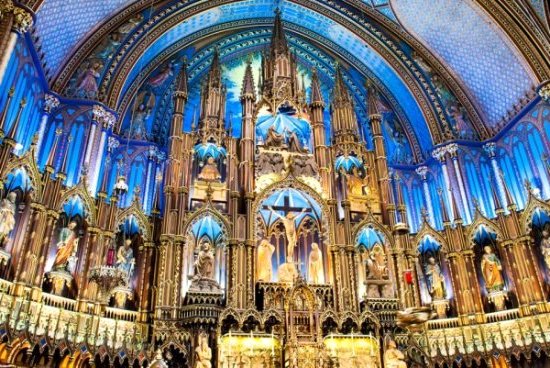 Montréal, la basilique Notre Dâme
